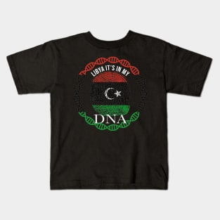 Libya Its In My DNA - Gift for Libyan From Libya Kids T-Shirt